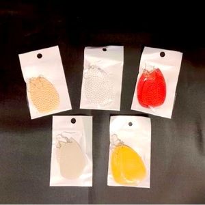 Flaux Leather Earrings - 5 pack